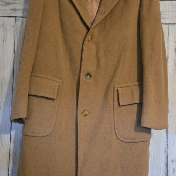 Vintage men's long wool overcoat - Picture 1 of 6